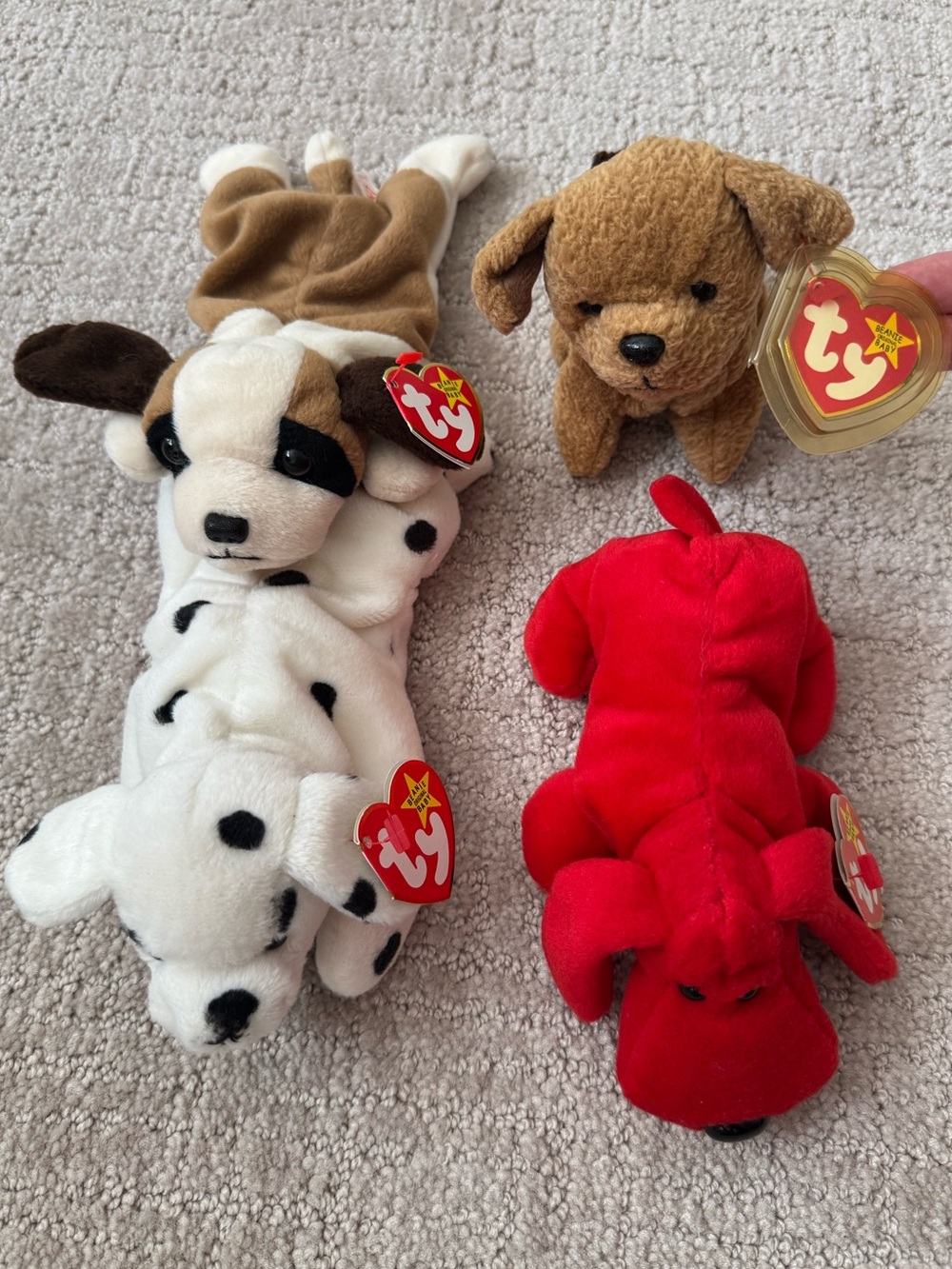 Vintage Ty Beanie Babies Dogs Bundle 1996